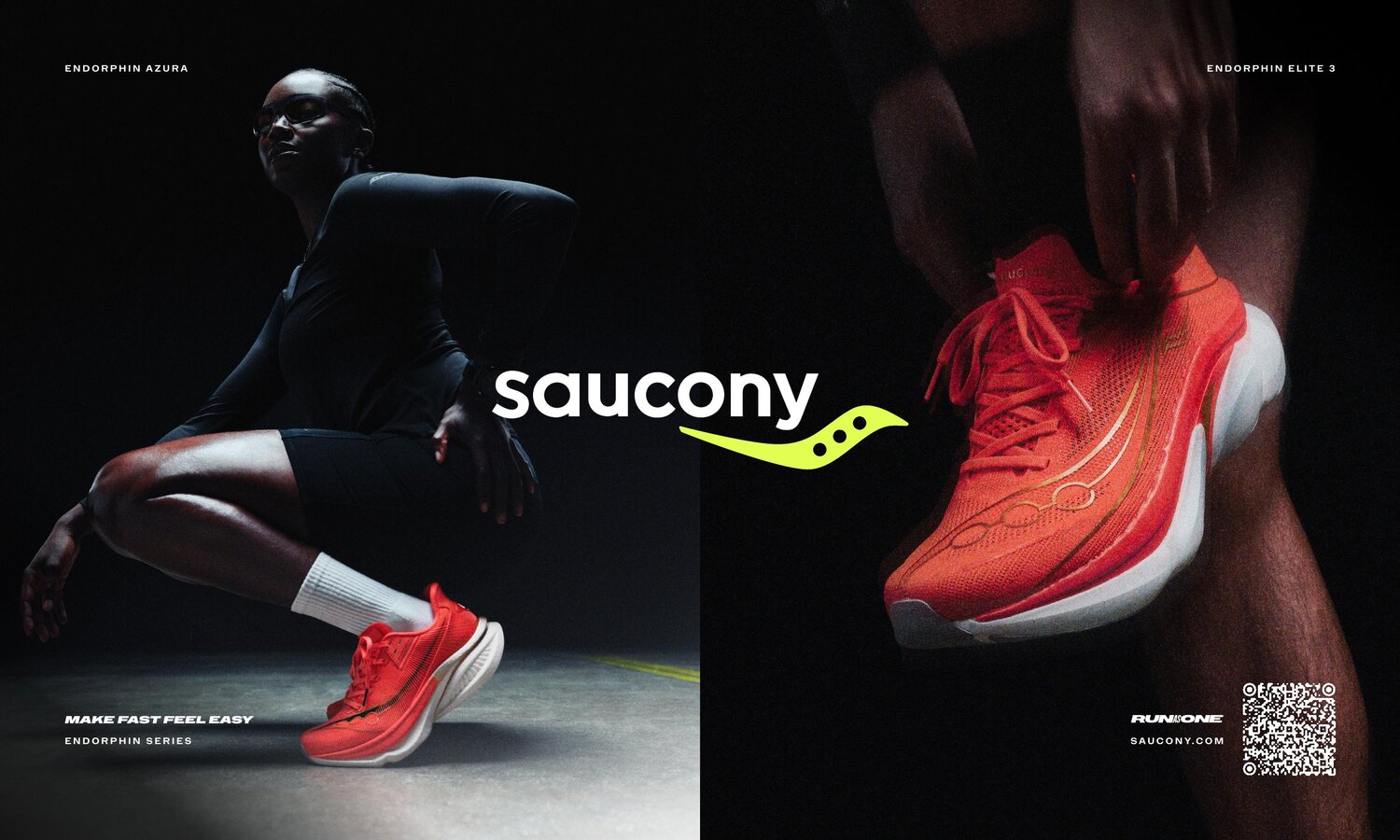 Saucony — Make fast feel easy. Endorphin series.
